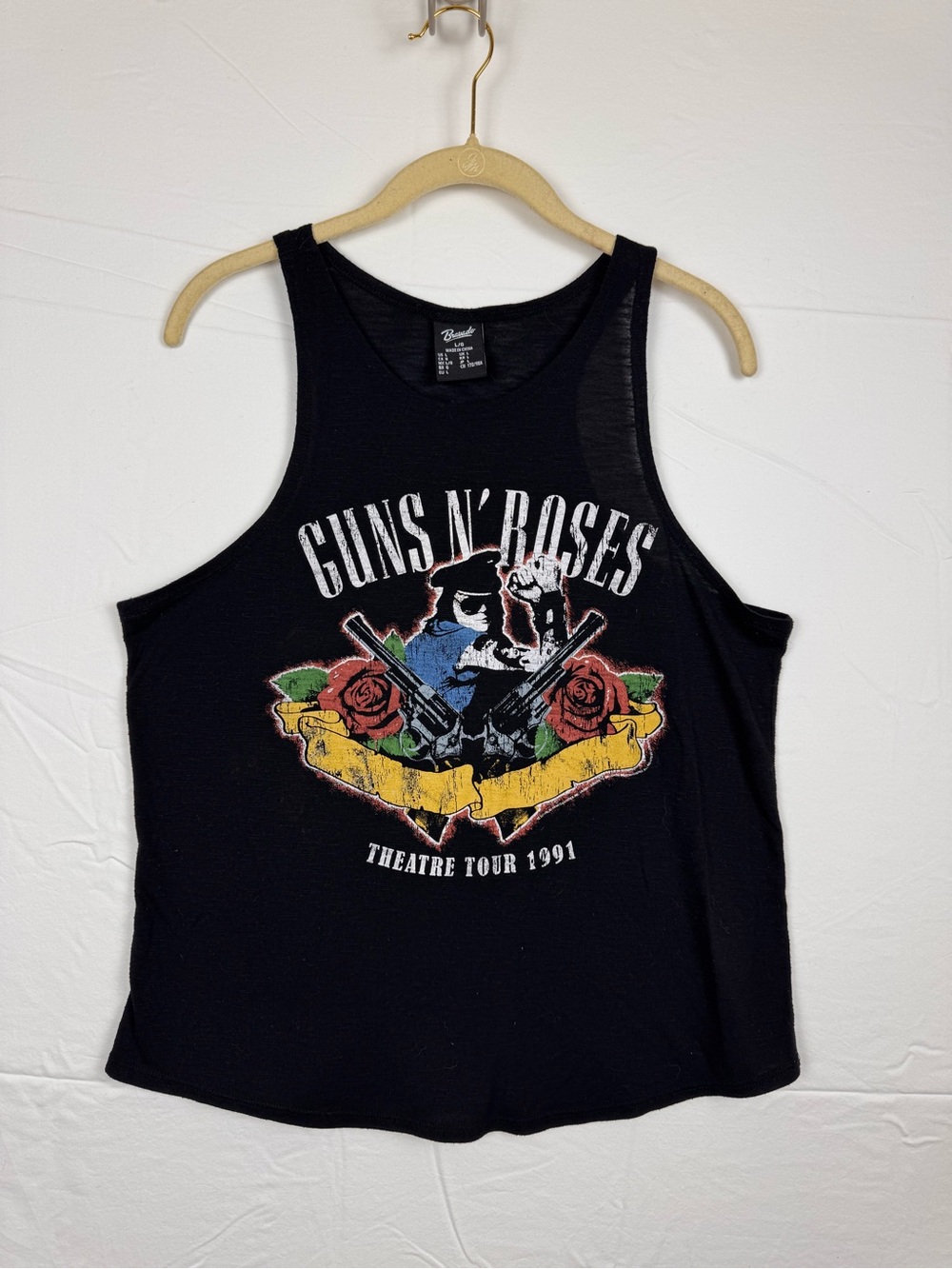 Guns N' Roses 90s Theatre Tour y2k Graphic Grunge Rocker Band Tee Large